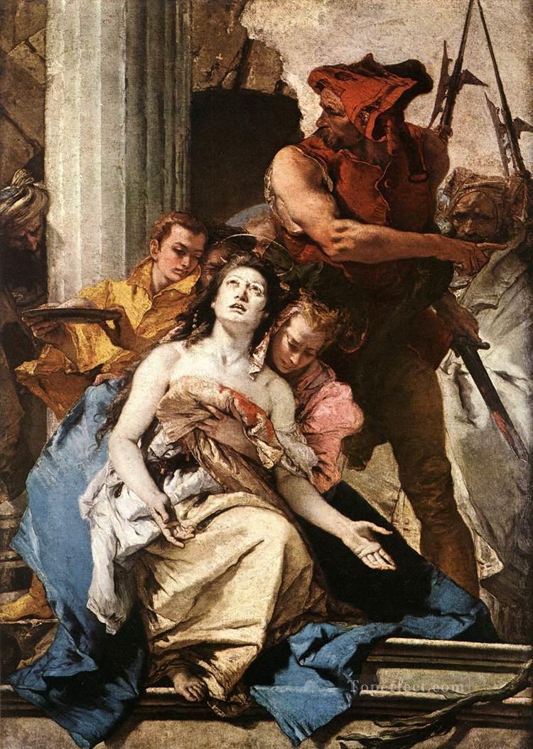 The Martyrdom of St Agatha Giovanni Battista Tiepolo Oil Paintings